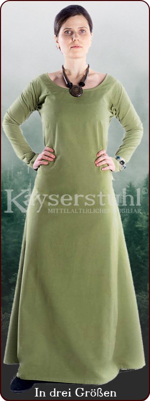 Kleid / Unterkleid / Cotte "Sonja", grün