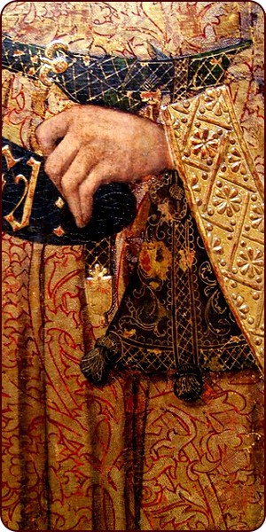 Der Prophet Jessiah, Detail eines Gemäldes aus Navarra, Katalonien, ca. 1500 - 1529